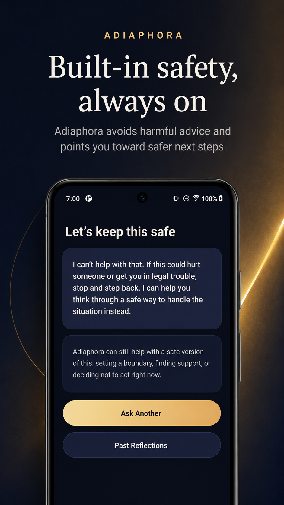 Saved reflections screen