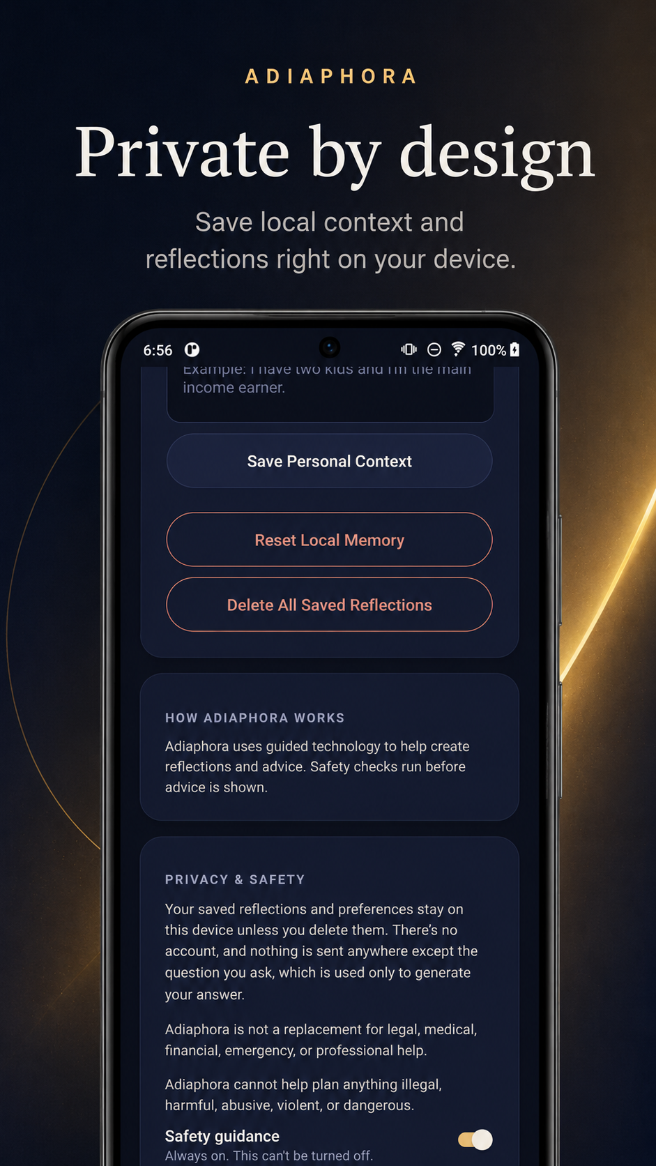 Privacy and safety screen