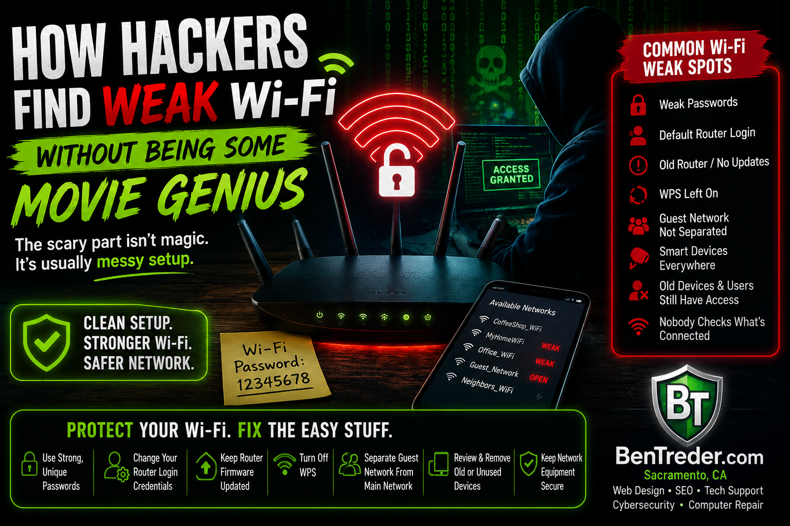 How Hackers Find Weak Wi-Fi Without Being Some Movie Genius featured image